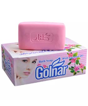 صابون حمام گلنار صورتی 6عددی